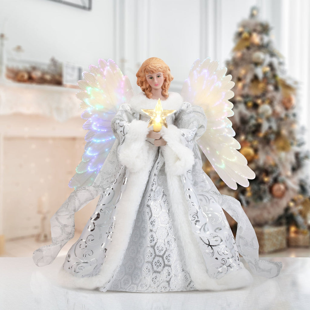 Animated tree topper - heavenly angel - in use