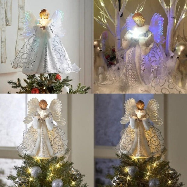 Animated tree topper - heavenly angel - detail