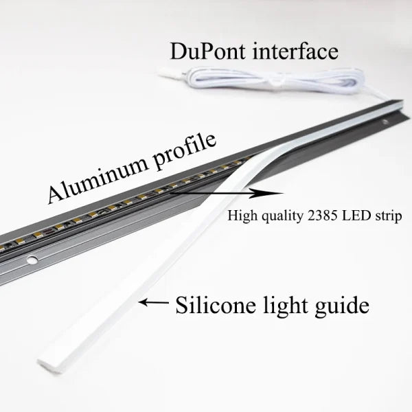 45 Degree LED Under Cabinet Lighting Bars Invisible Ultra Thin Strips - detail
