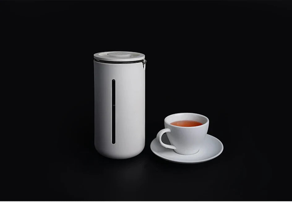 Heat Resistant French Press Coffee Maker - in use