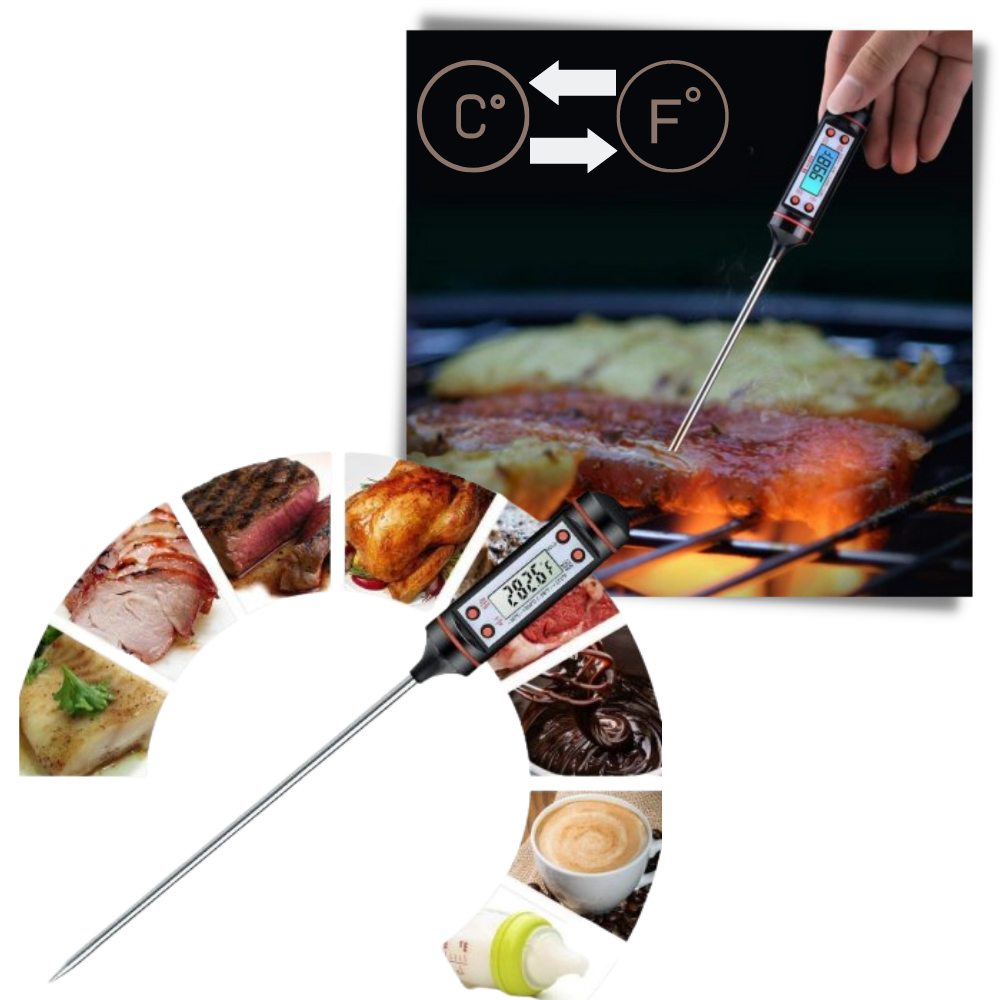 Digital food thermometer - detail