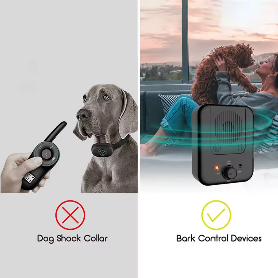Automatic Dog Bark Stopper - in use