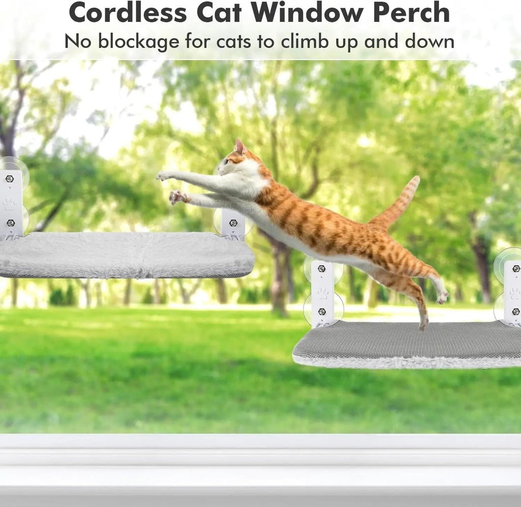 Cat Hammock Window - in use