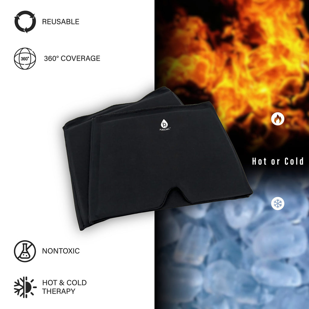 Reusable Hot and Cold Gel Ice Head Wrap - Instant Migraine Relief Cap - alternate angle