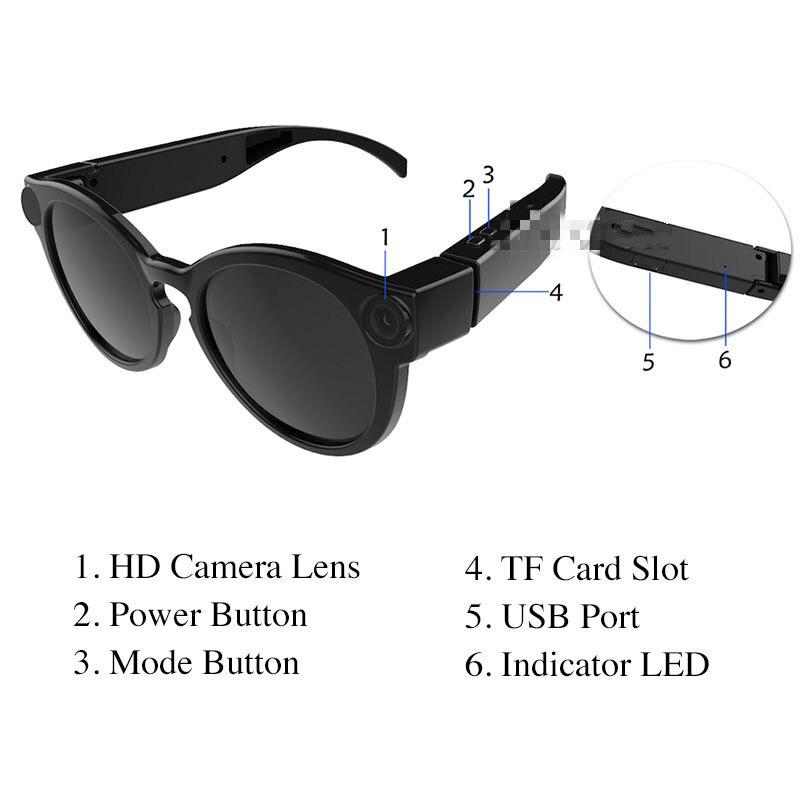Bicycling Glasses WiFi Mini Camera HD 1080P DVR Video Audio Recorder - alternate angle