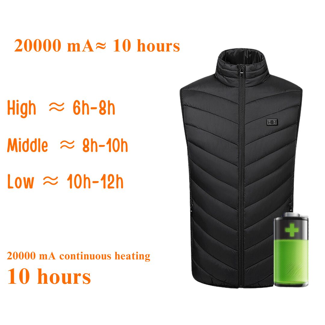 Heated Gilet for Women and Men - detail