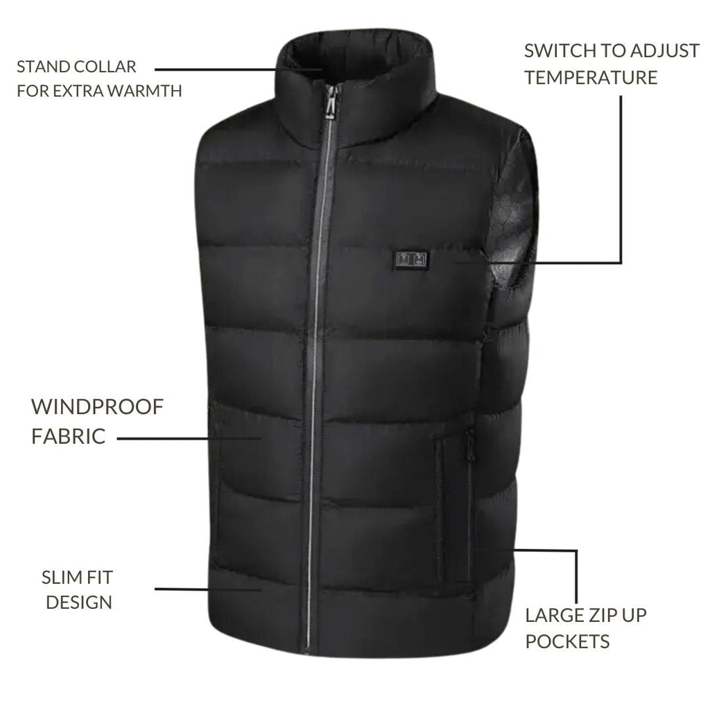 Heated Gilet for Women and Men - in use