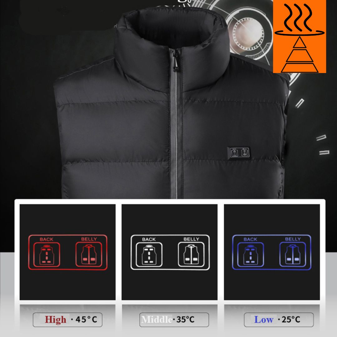Heated Gilet for Women and Men - detail