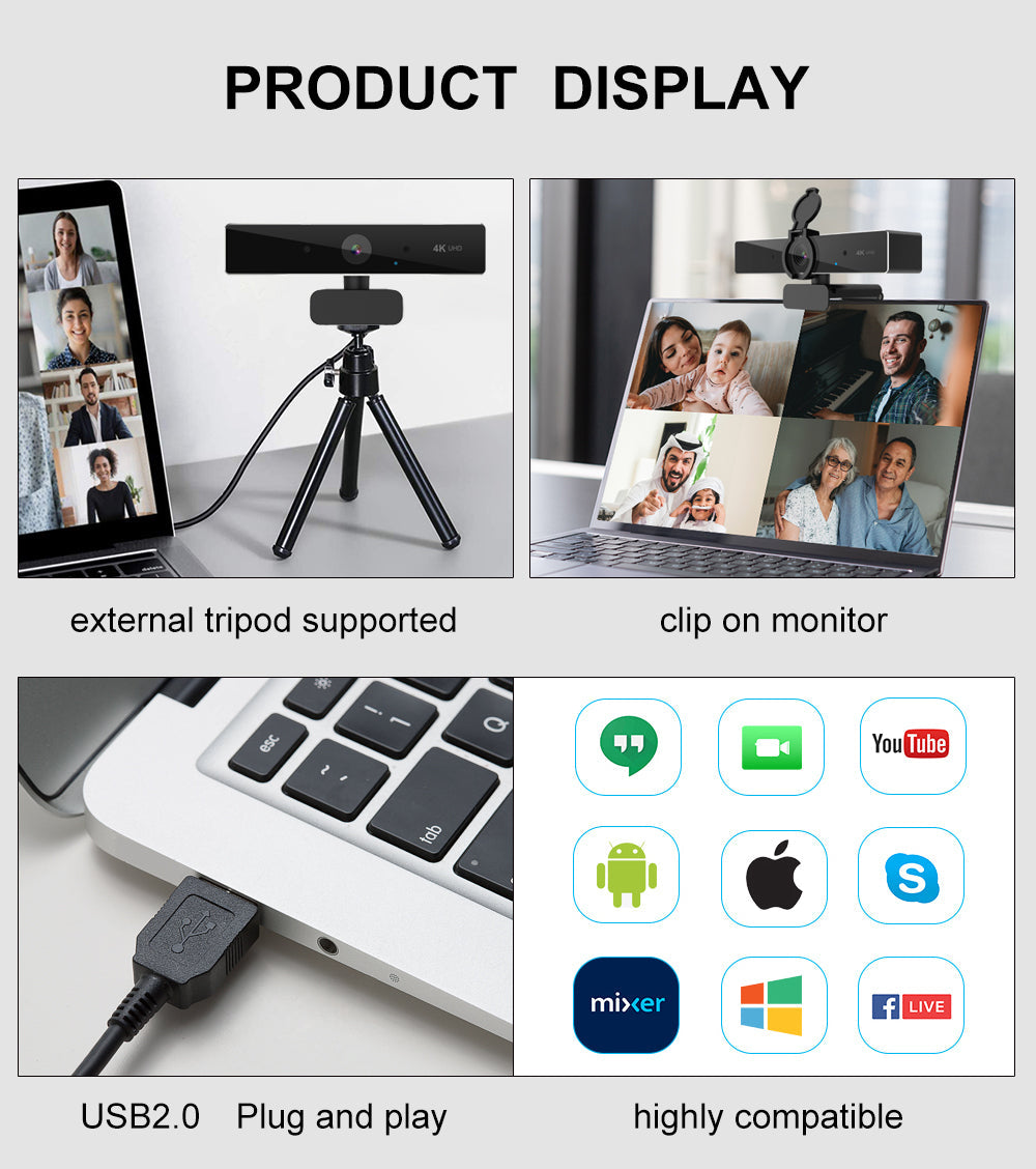 4k Ultra High Resolution Webcam - detail