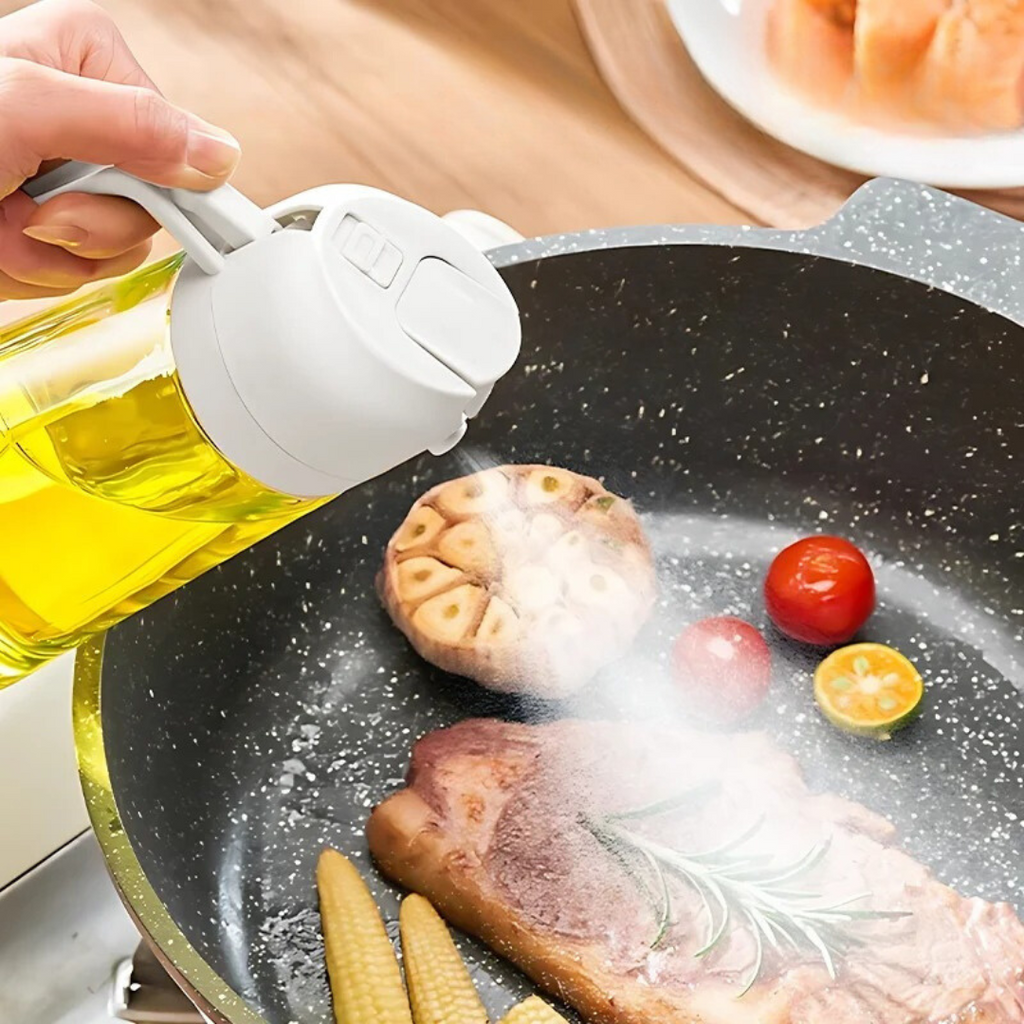 2-in-1 Leak-Proof Oil Sprayer & Pourer Bottle - alternate angle