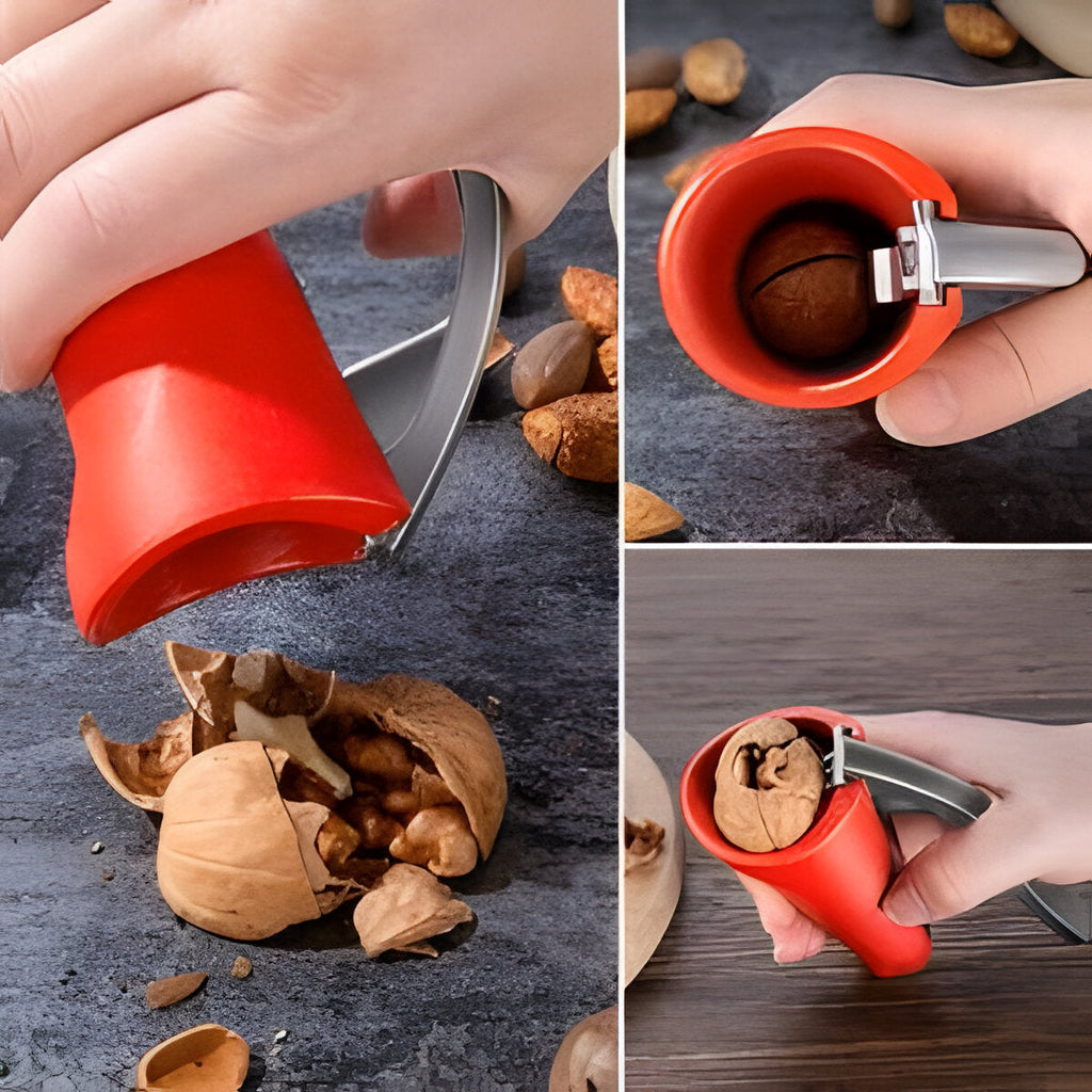 Ergonomic Nutcracker With Lever Mechanism - in use