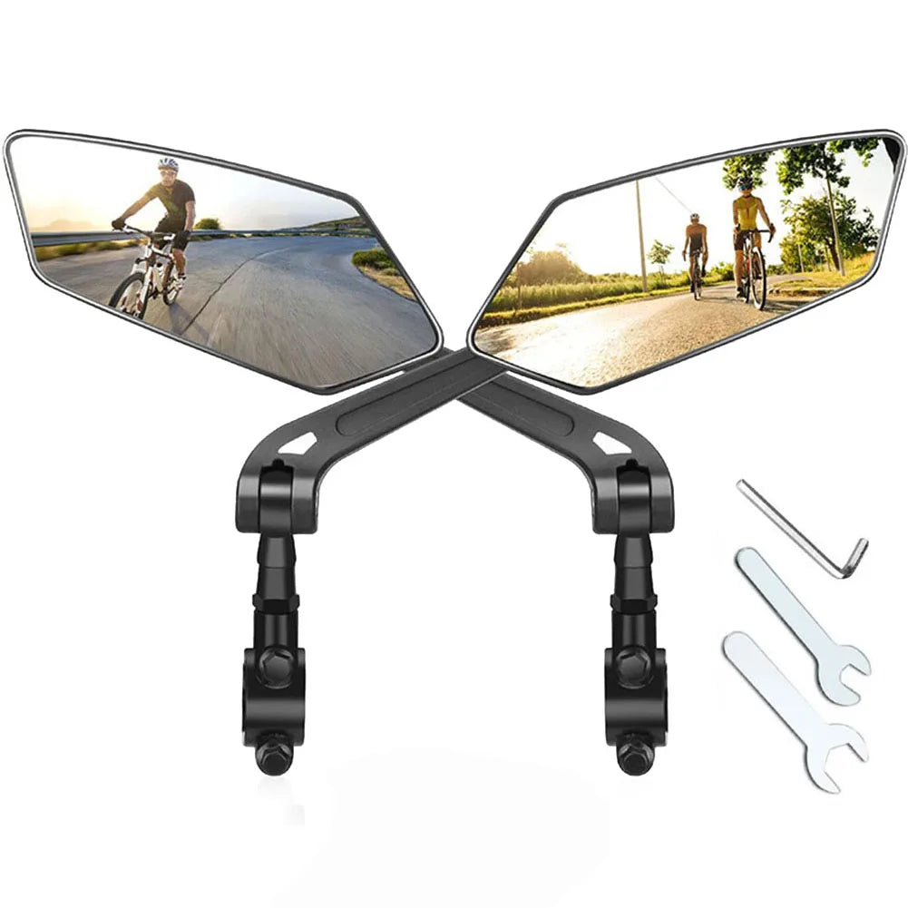 Wide-Angle Handlebar Bike Mirrors (2-Pack) - detail