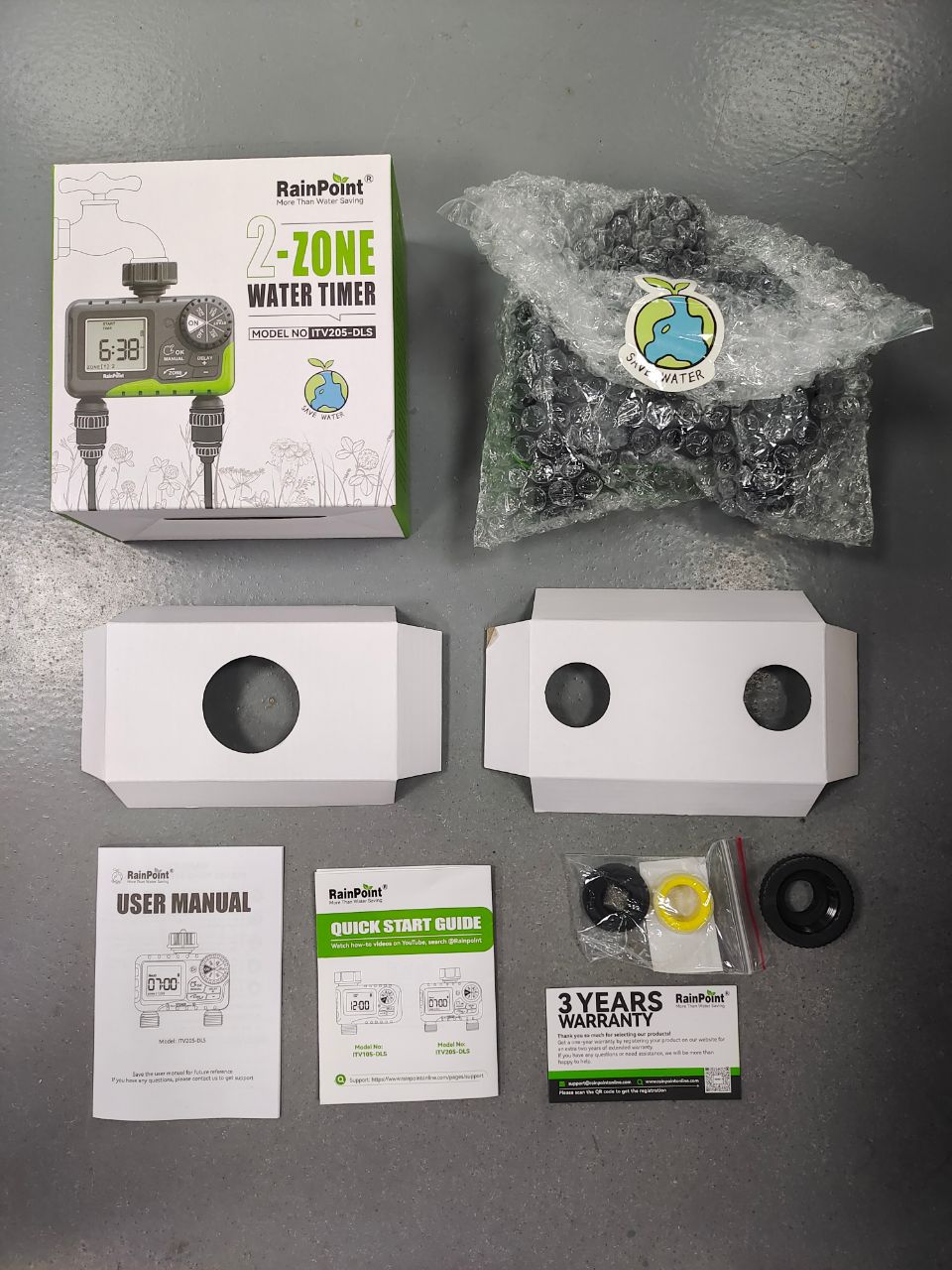 Rainpoint 2-Zone Smart Water Timer for Garden Hose