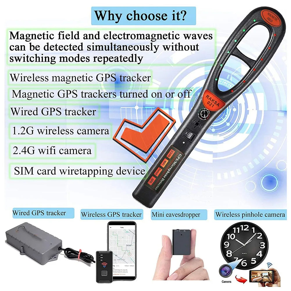 GPS tracker detector - the latest technology with free detection tube - detail