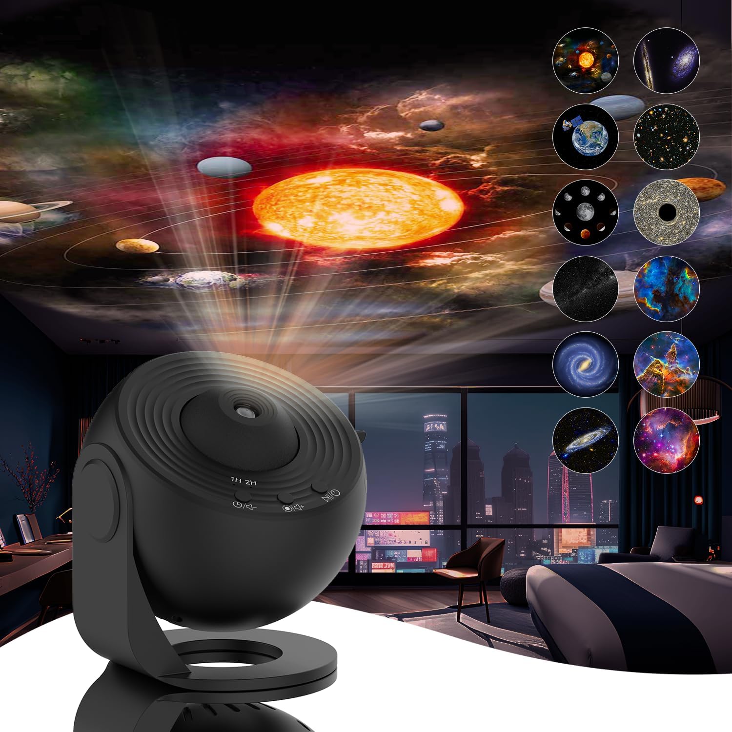 360 degrees Planetarium Star Projector | Multi-Colour Galaxy Light for