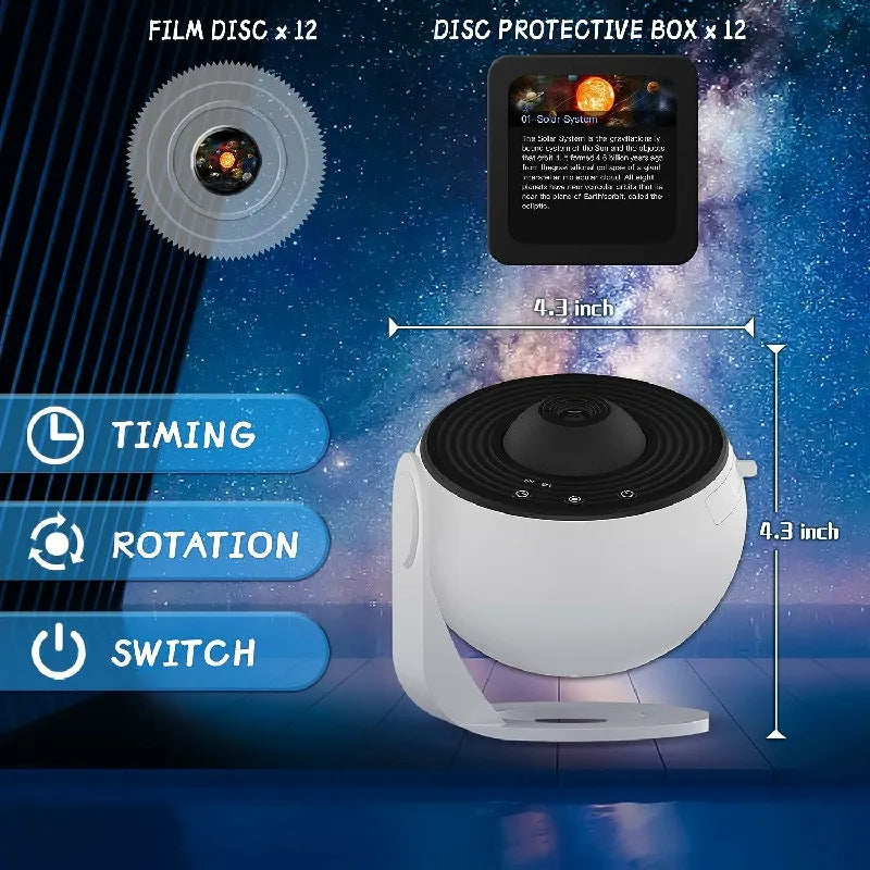 360 degrees Planetarium Star Projector | Multi-Colour Galaxy Light for