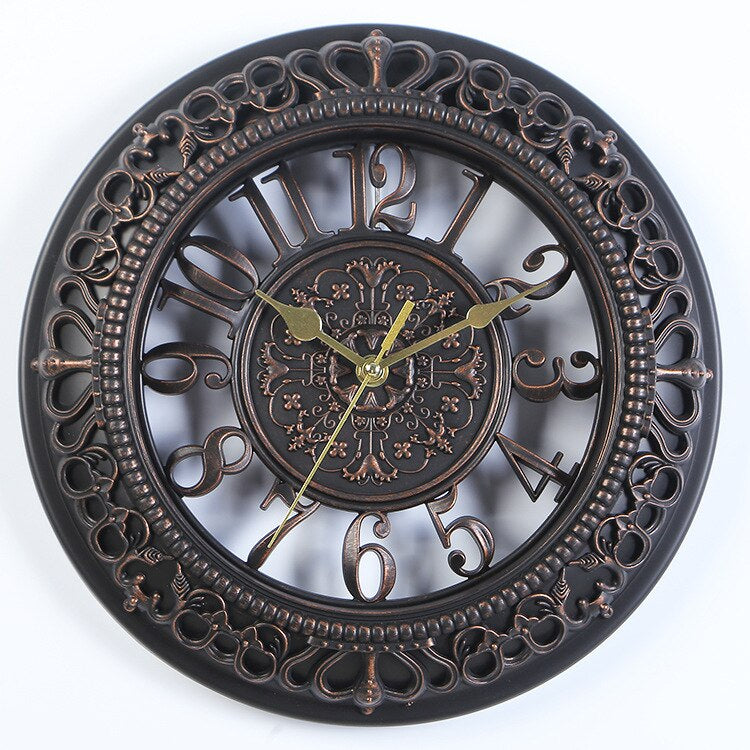 Antique Elegance Wall Clock - alternate angle