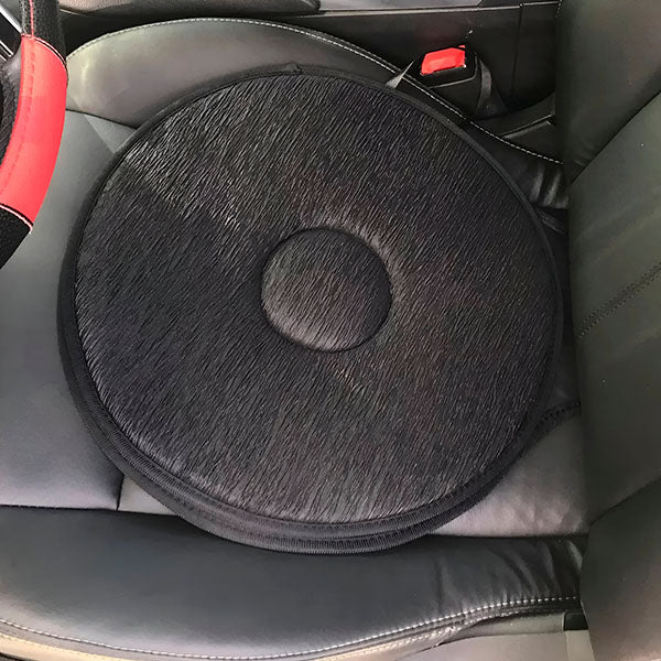 360 degrees Swivel Cushion for Car & Chair - in use