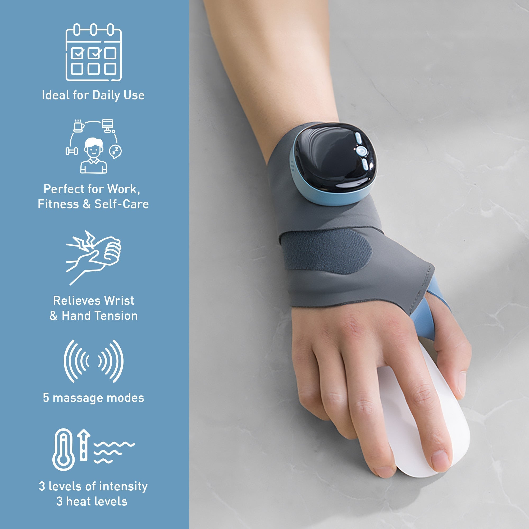 Electric Massager Wrist Guard, Massage, Massager - in use