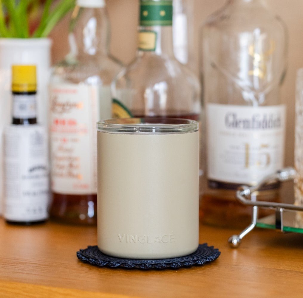 Glass Lined Whiskey Low Ball - detail