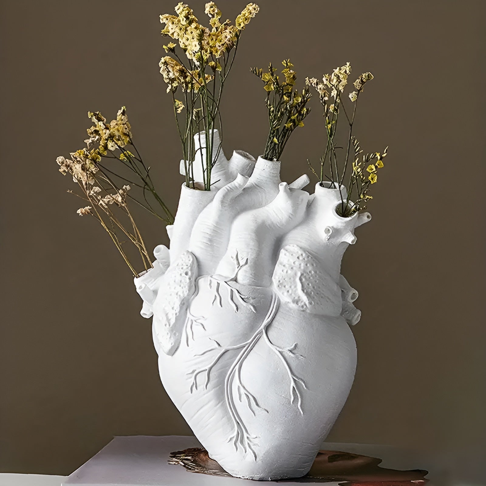 Bamboo & Wood Lively Heart-Shaped Vase - alternate angle