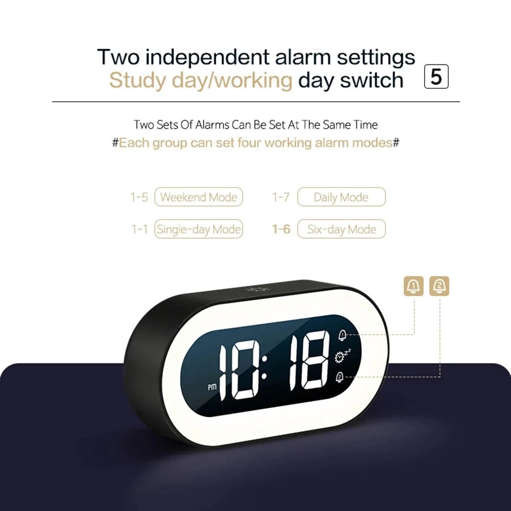 Gentle Light Alarm Clock - detail