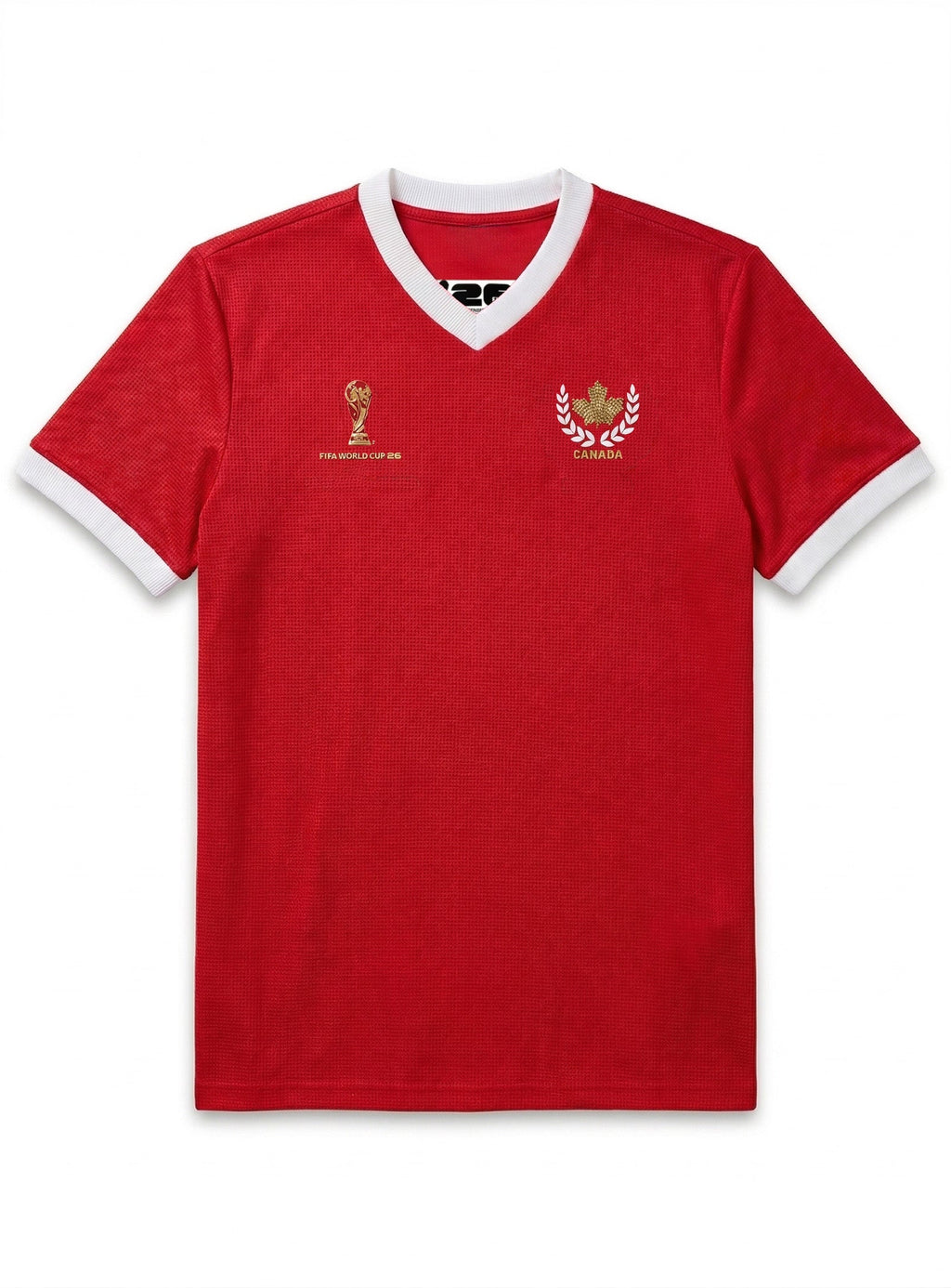Waffle Effect Canada Jersey || Maillot Canada en Jersey Gaufr - alternate angle