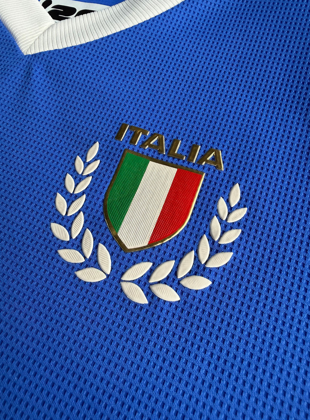 Waffle Effect Italy Jersey || Maillot Italie en Jersey Gaufr - detail
