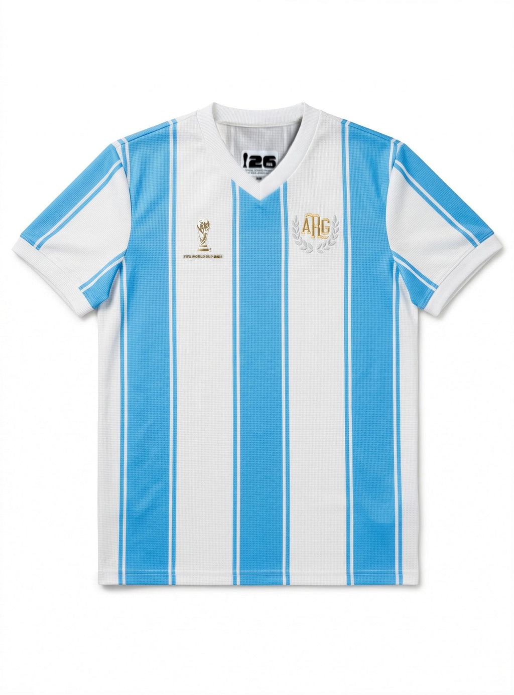 Waffle Effect Argentina Jersey || Maillot Argentine en Jersey Gaufr - alternate angle