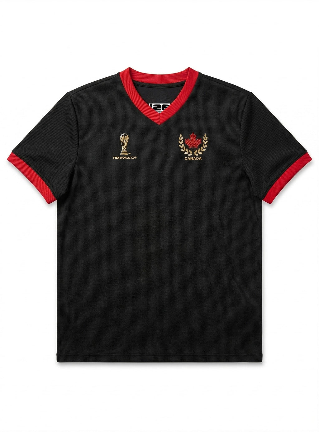 Waffle Effect Canada Jersey || Maillot Canada en Jersey Gaufr - alternate angle