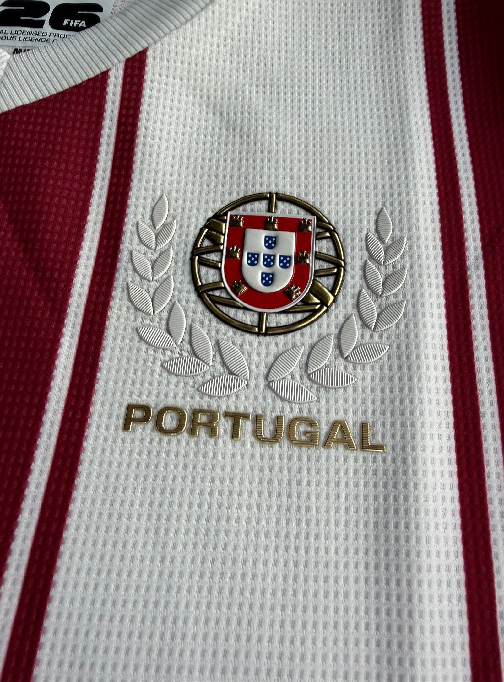 Waffle Effect Portugal Jersey || Maillot Portugal en Jersey Gaufr - detail