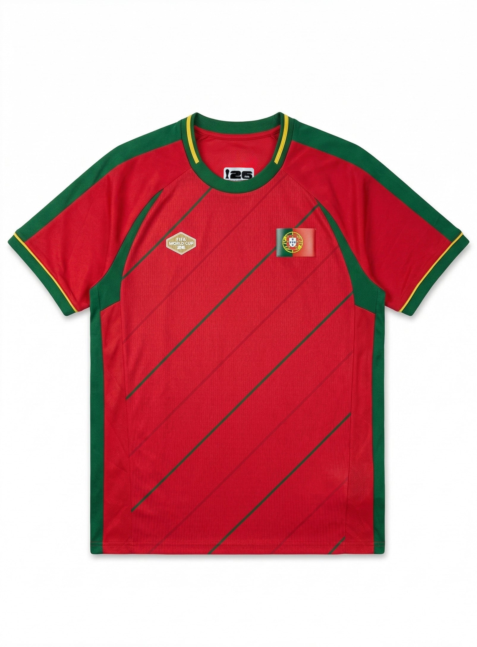 Portugal Soccer Jersey || Maillot de Soccer Portugal - alternate angle