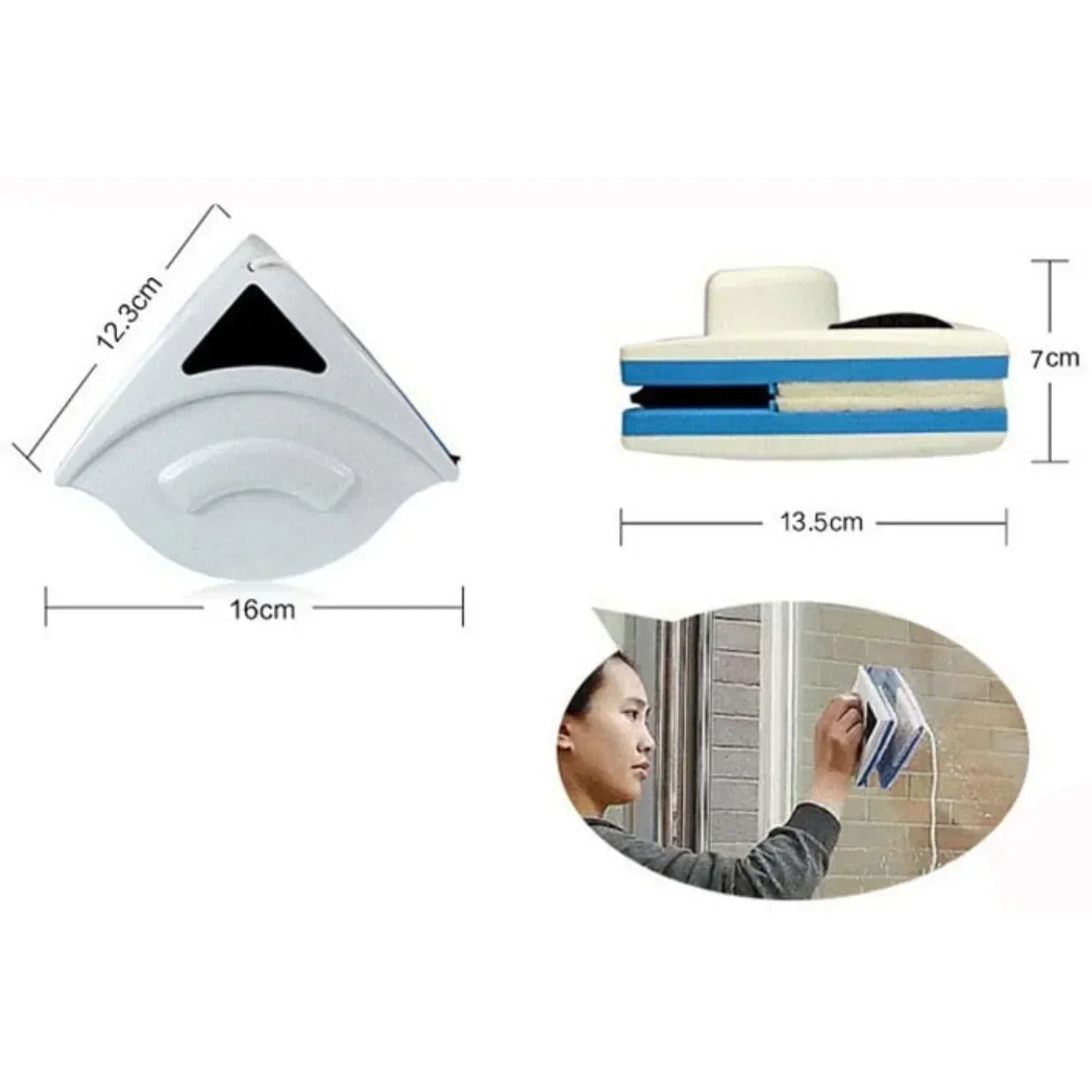 Efficient Magnetic Window Cleaner For Double-sided Cleaning - detail
