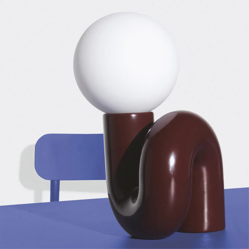 Modern Spiral Bedside Table Lamp - Quirky Whimsical Desk Lamp by Inspecial Home