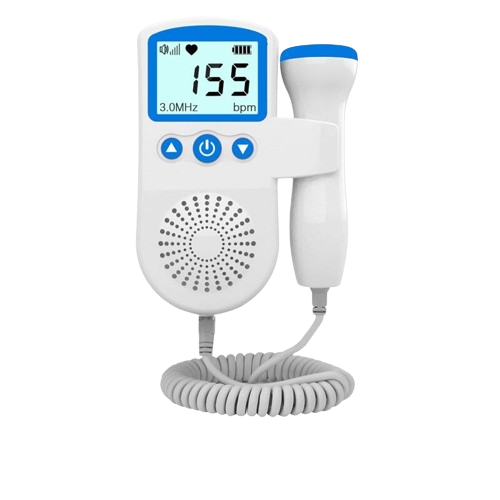 Fetal Doppler Heart Rate Monitor Home Pregnancy Baby Fetal