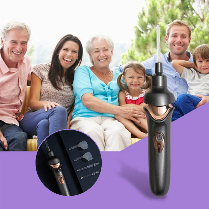 5-in-1 Electric Earwax Remover with Interchangeable Tips for Safe, - in use