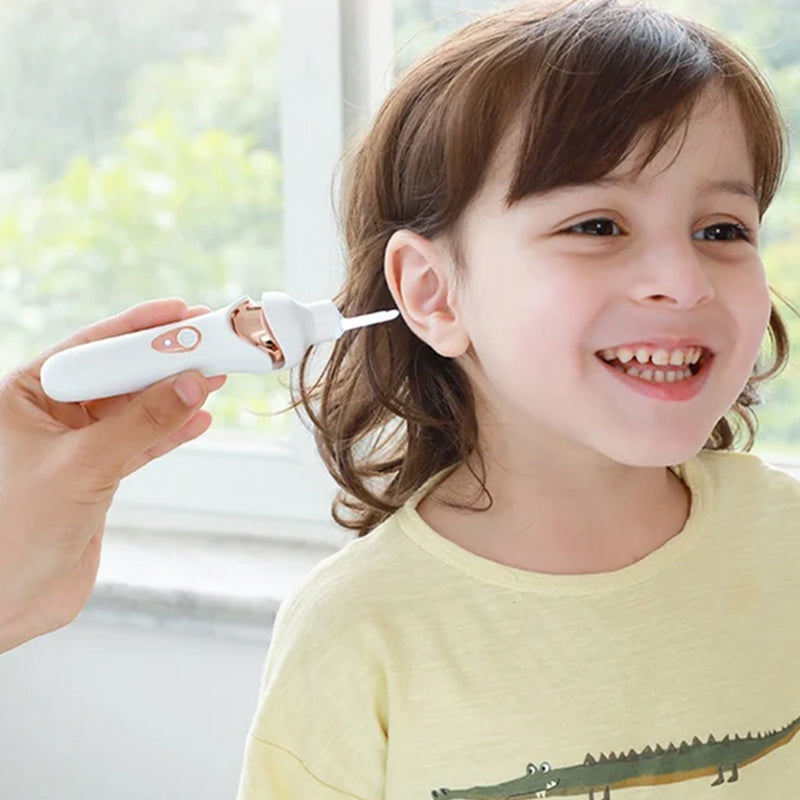 5-in-1 Electric Earwax Remover with Interchangeable Tips for Safe, - detail
