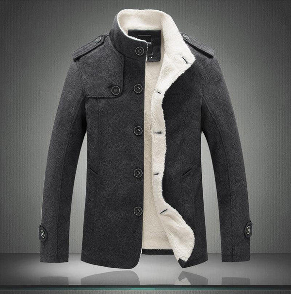 Classic Wool Trench Coat - alternate angle
