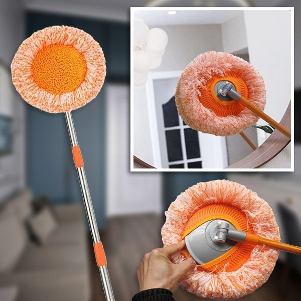 Customizable Round Rotating Broom - alternate angle