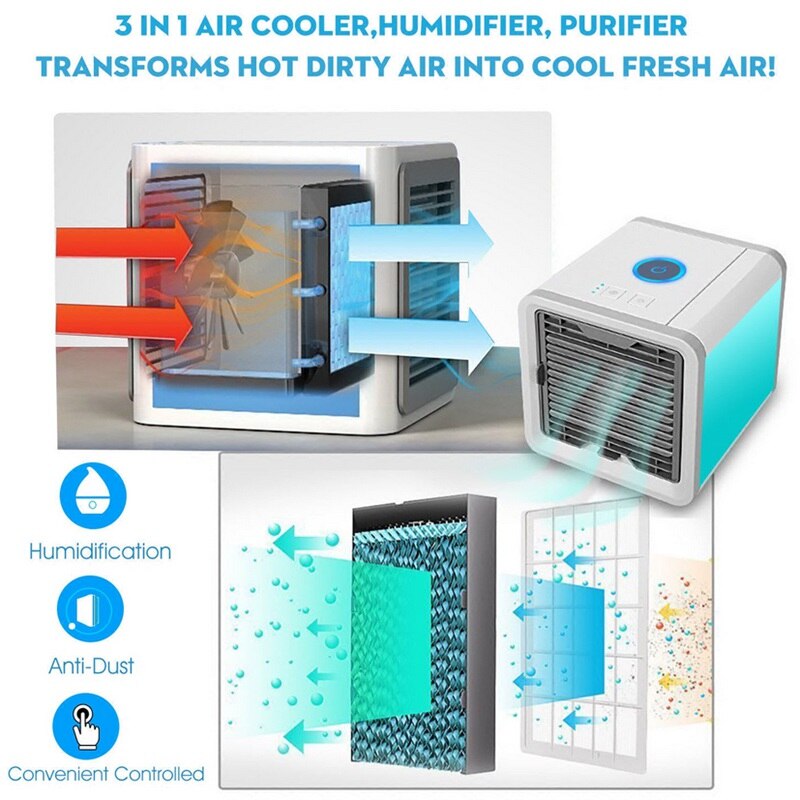 3-in-1 Portable Air Conditioner with Fan and Dehumidifier Modes - detail