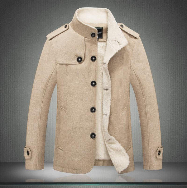 Classic Wool Trench Coat - detail
