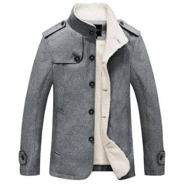 Classic Wool Trench Coat - in use