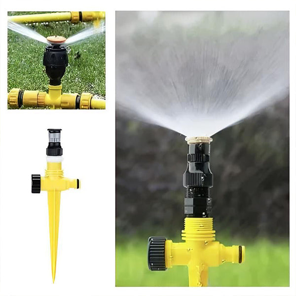 360 degrees Garden Sprinkler with Adjustable Spray Patterns - detail