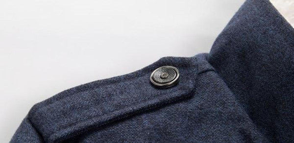 Classic Wool Trench Coat - detail
