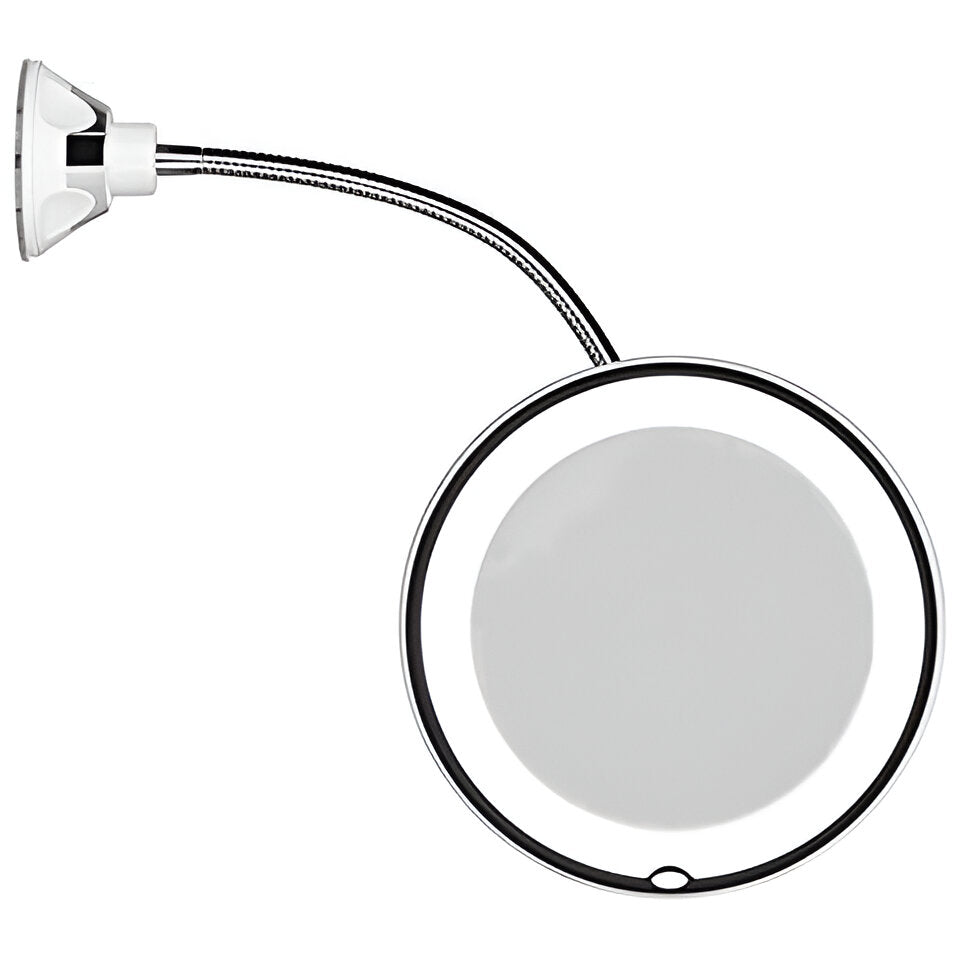 10X Magnifying Suction-Cup LED Makeup Mirror - alternate angle