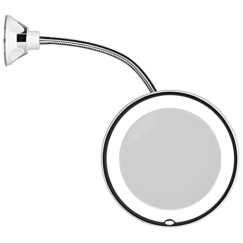 10X Magnifying Suction-Cup LED Makeup Mirror - alternate angle