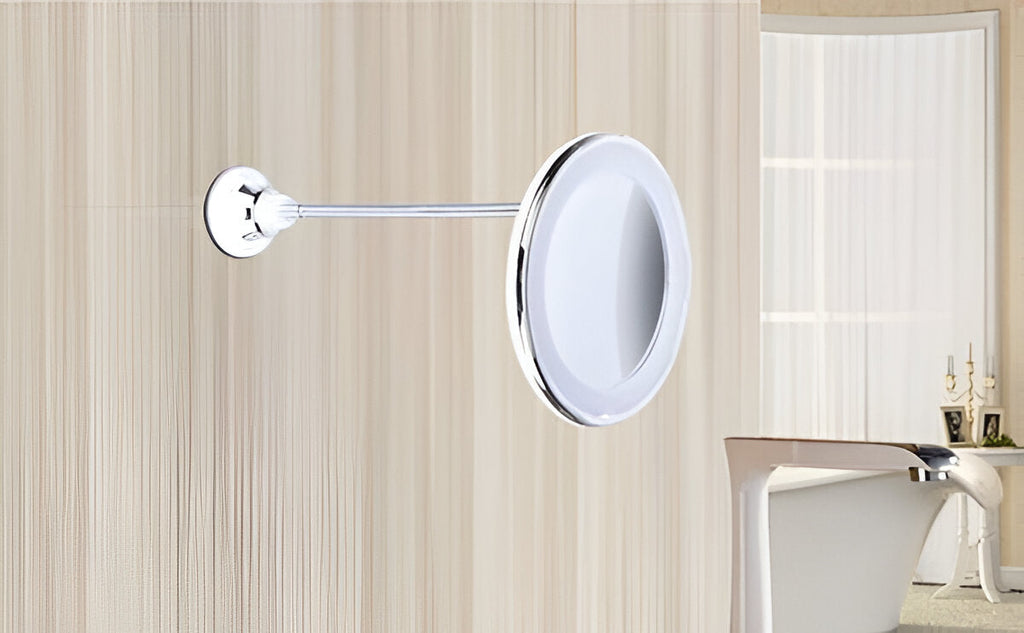 10X Magnifying Suction-Cup LED Makeup Mirror - detail