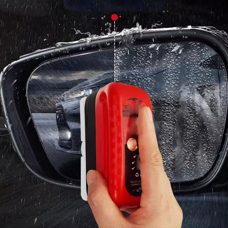 Efficient Car Glass Oil Film Cleaner - in use