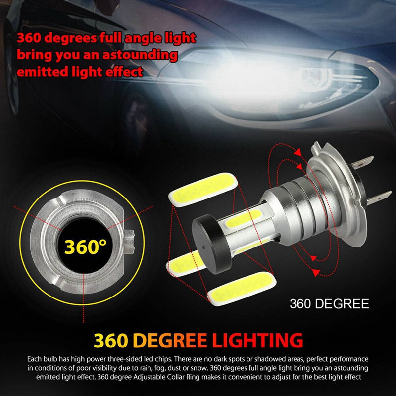 4x H7 LED Headlight Bulb Kit - detail