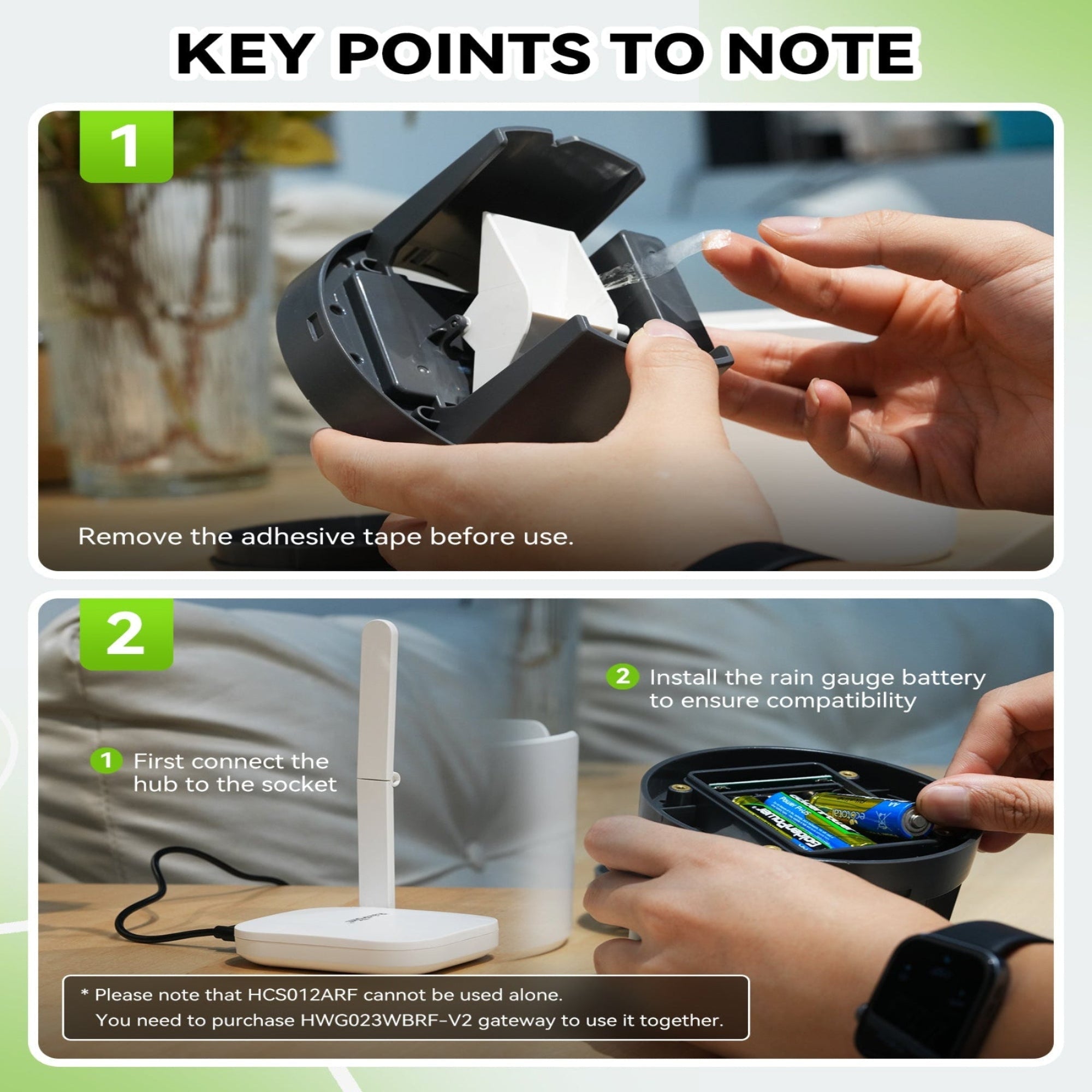 RainPoint Wireless Wi-Fi Digital Rain Gauge, Wireless